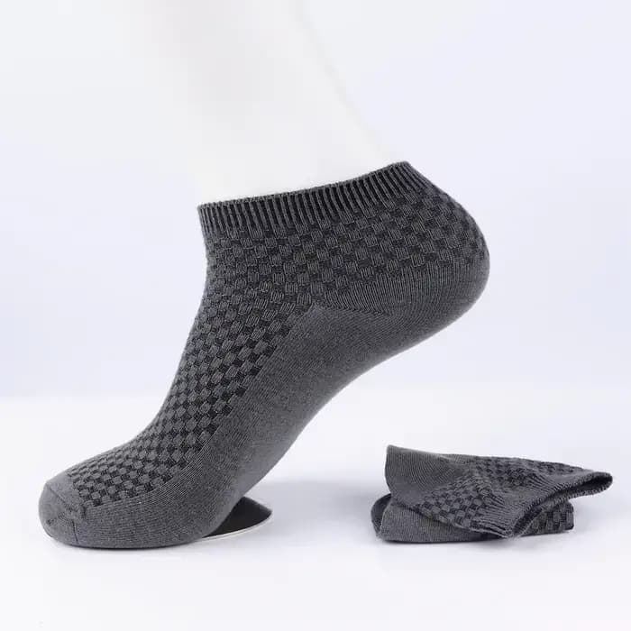 Chaussettes respirantes en Fiber de bambou pour hommes, Compression de haute qualité, couleur unie, 