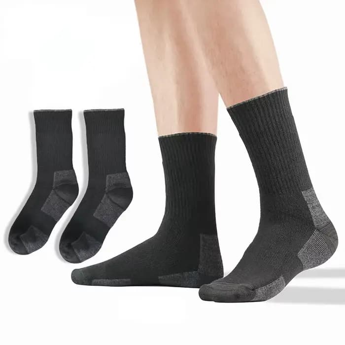 Chaussettes de randonnée en laine mérinos pour hommes et femmes, chaussettes épaisses et chaudes, ch
