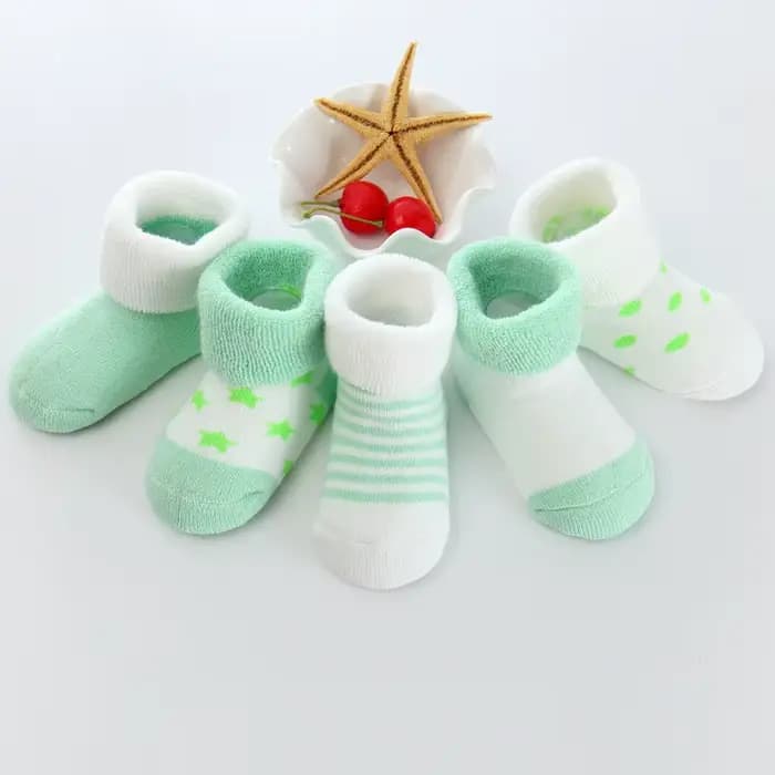 5 paires de chaussettes antidérapantes pour bébés de 0 à 3 ans, jolies et douces, pour nouveau-nés, 