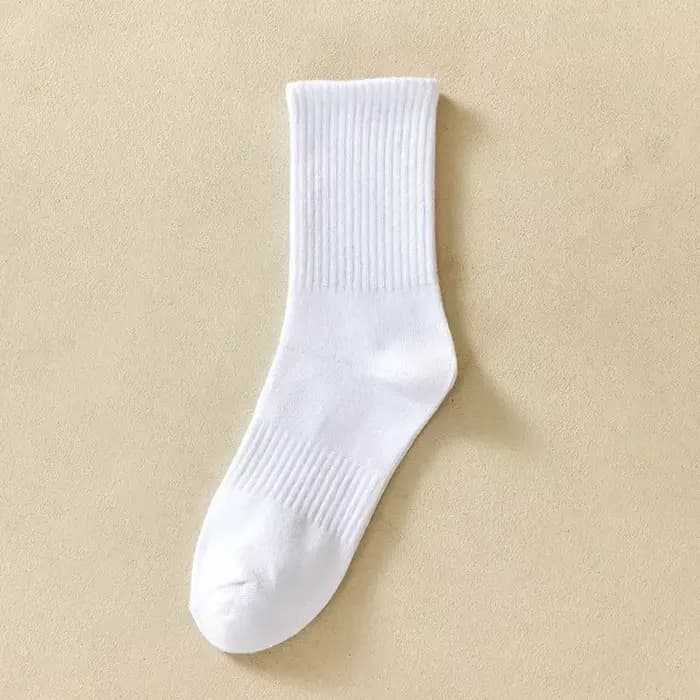 Chaussettes noires et blanches à la mode, chaussettes de sport en coton de haute qualité, chaussette