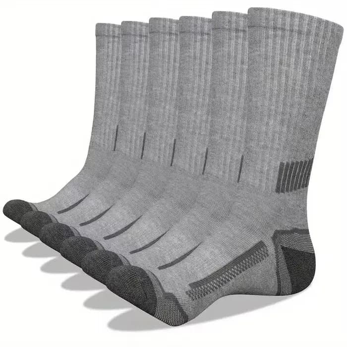 6 paires de chaussettes de sport pour hommes, absorbant la transpiration, confortables et respirante