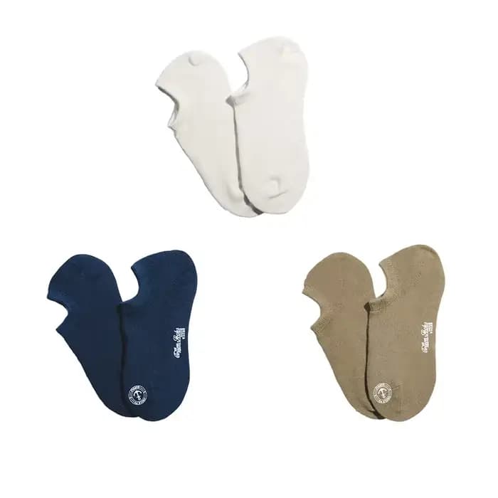 Maden-Lot de 3 paires de chaussettes rétro en coton et silicone pour homme, socquettes fines, absorb