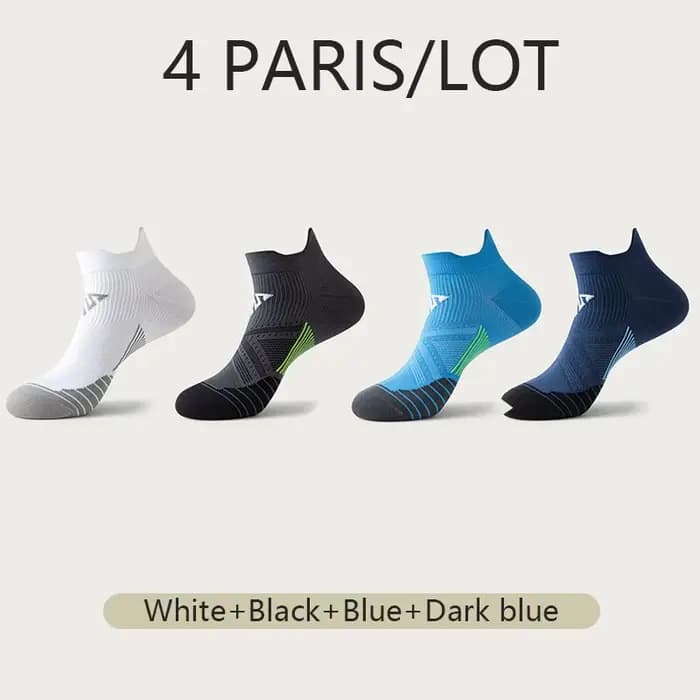 4 paires/lot hommes chaussettes de Sport nouveau Anti-transpiration femmes chaussettes de gymnastiqu