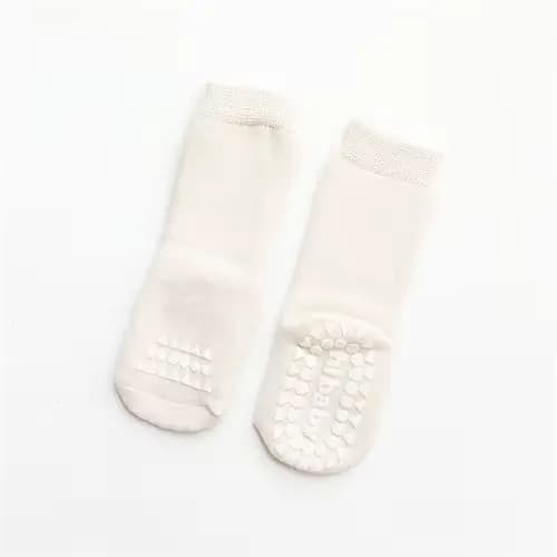 Chaussettes de sol épaisses pour enfants de 0 à 3 ans, chaussettes chaudes et antidérapantes de coul
