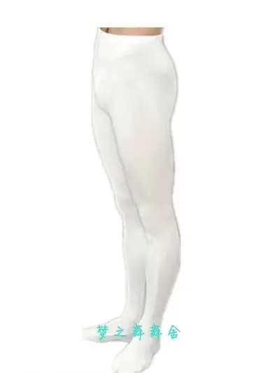 Collants de danse à pieds en nylon IQUE dex pour hommes, vêtements de danse pour garçons, noir et bl