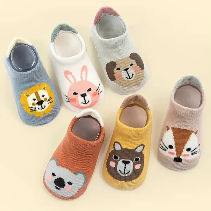 6 paires/lot nouveau-né bébé chaussettes enfants garçons filles coton dessin animé chaussette douce 