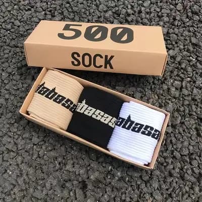Chaussettes de grande taille pour hommes et femmes, Streetwear, Kanye West, Hip Hop, Match de basket