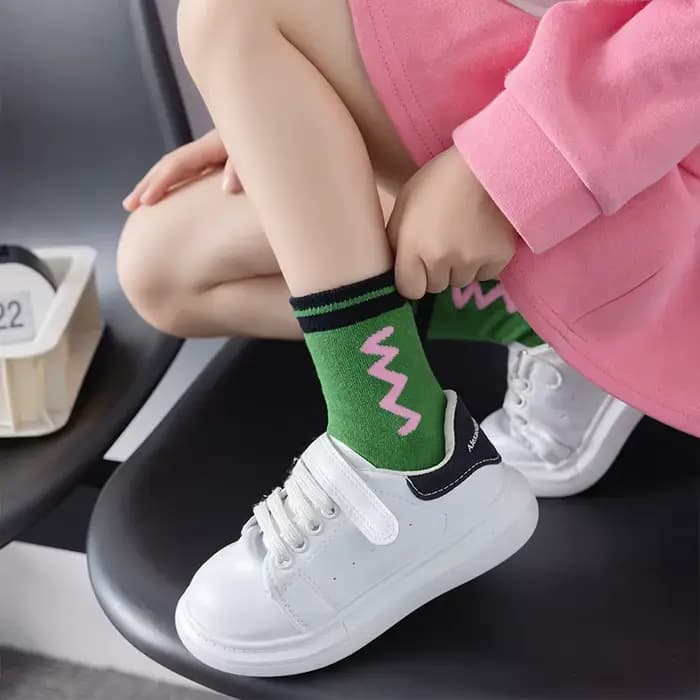 Trois paires de chaussettes polyvalentes, douces et confortables de style coréen pour filles, avec m