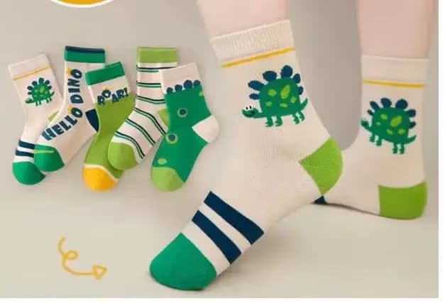 Chaussettes mi-tube désossées pour enfants, dessin animé, étudiant, garçons, enfants, automne, hiver