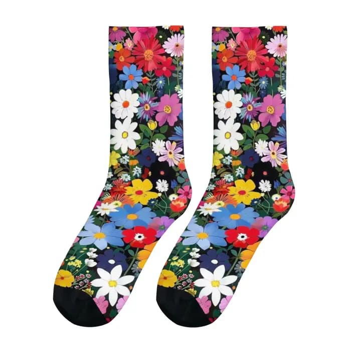 Chaussettes colorées Vintage pour hommes, Style bohème, décontractées, à la mode, confortables, resp