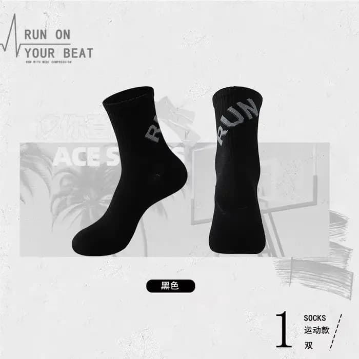 Chaussettes de course en plein air unisexes pour hommes et femmes, Tube central, sport à séchage rap