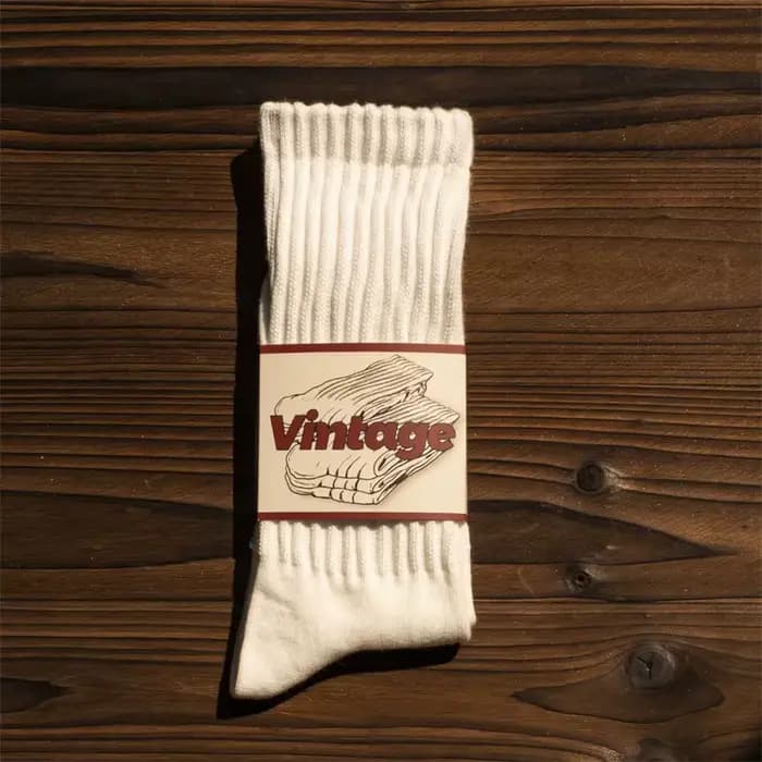Chaussettes à Tube moyen Vintage pour hommes, unisexe, japonais, couleur unie, chaussettes de sport 