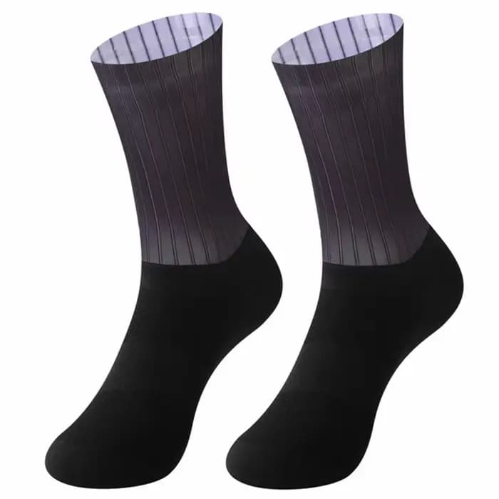 Chaussettes aérodynamiques de l'équipe de vélo, antidérapantes, sans couture, pour vélo de route, co