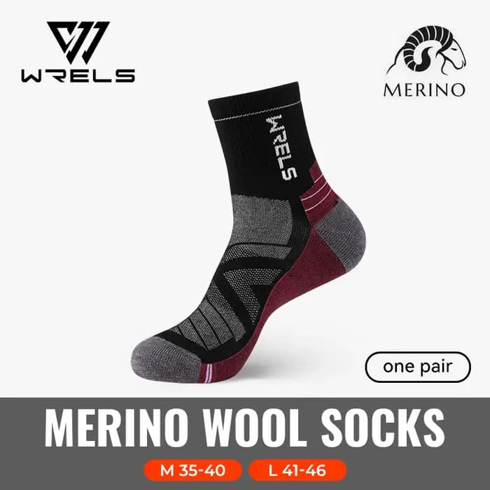 WRELS 1/2/3 paires chaussettes en laine mérinos thermique chaud hiver haute élastique épais chausset