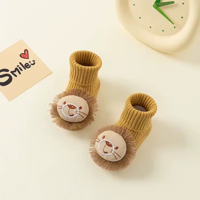 Chaussettes de sol pour bébé de 0 à 3 ans, chaussures d'intérieur antidérapantes, souples et mignonn