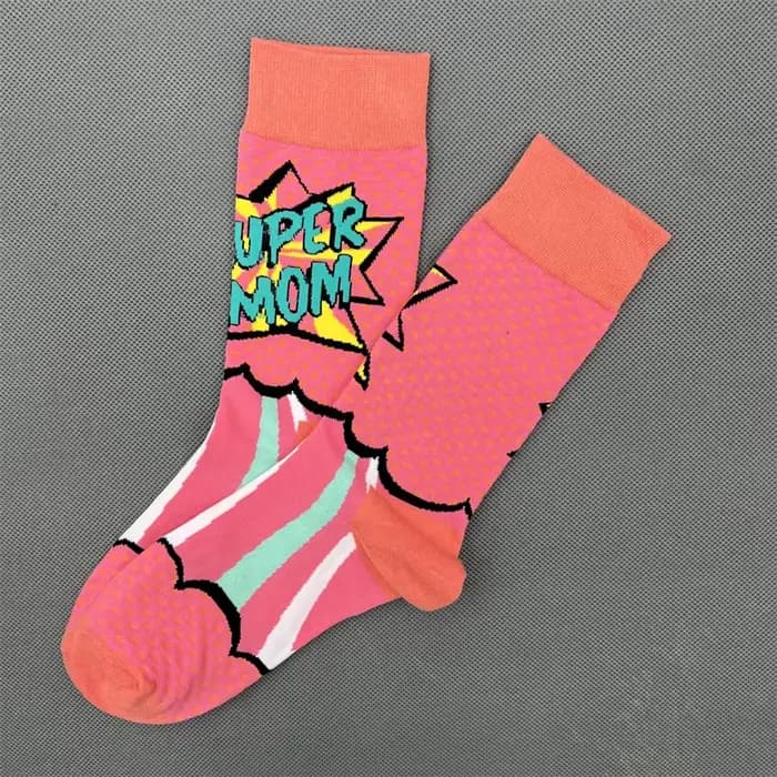 Happy Socks Chaussette unisexe en coton peigné pour femme Cerise Fraise
