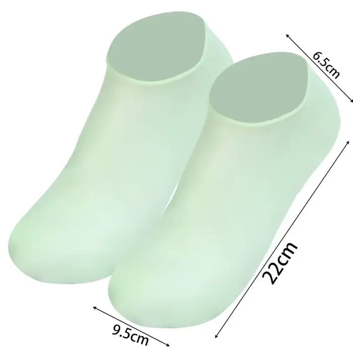 1 paire de chaussettes de soin des pieds en Silicone, Anti-fissuration, Gel hydratant, chaussettes é