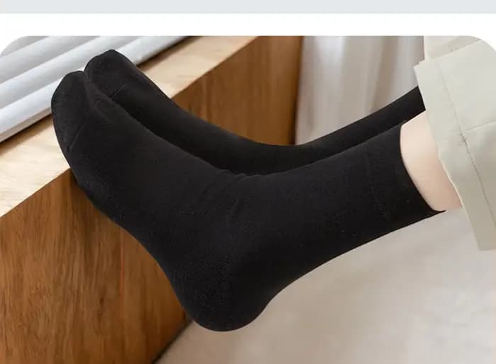 Chaussettes en coton de couleur unie pour hommes, chaussettes d'affaires respirantes et sans odeur, 