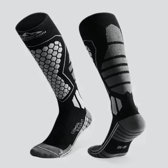 Chaussettes de Ski épaisses antidérapantes, à Compression thermique, respirantes, évacuant l'humidit