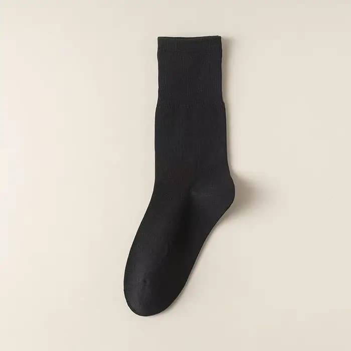 3/6/12 paires de chaussettes mi-tube simples et confortables pour femmes, couleurs unies, dégradé de