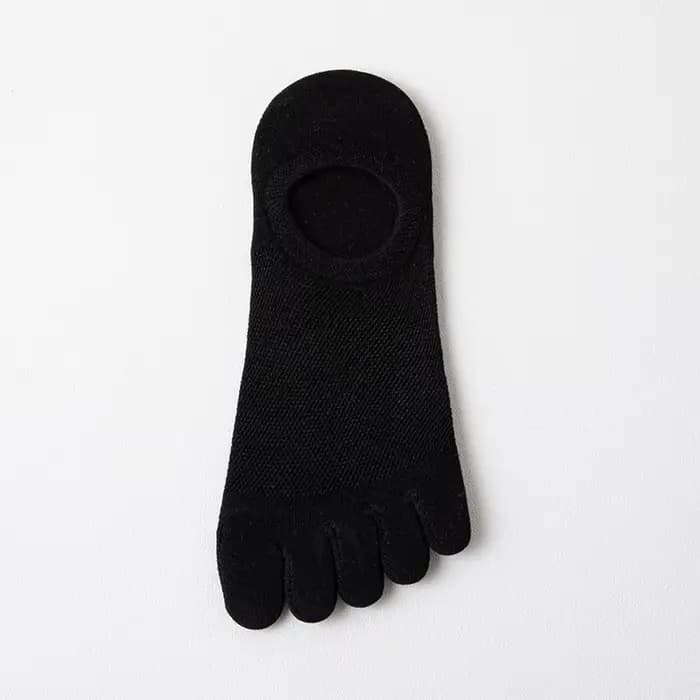 Chaussettes Homme Printemps-Été Cinq Doigts Légères Respirantes à Bout Ouvert en Coton Fin Couleur U