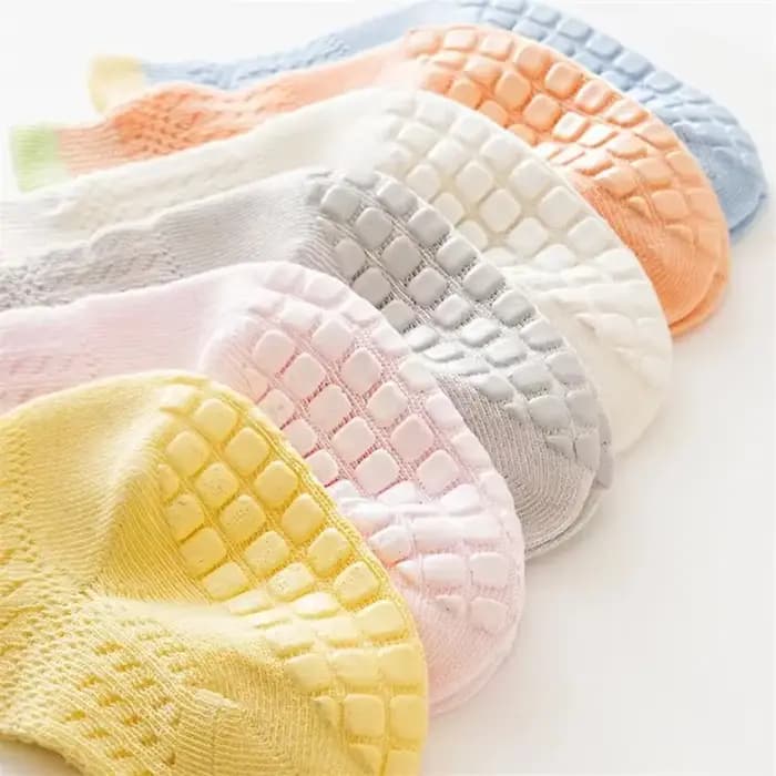 Lot de 3 paires de chaussettes en coton pour bébé fille, 6 couleurs, respirantes, fines, ajourées