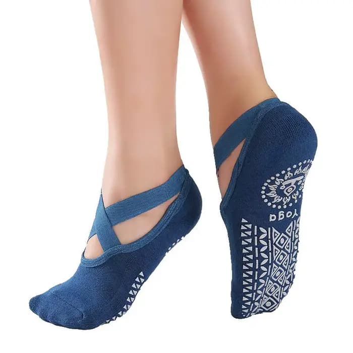 Chaussettes antidérapantes pour femmes, chaussettes de yoga et de Pilates antidérapantes, chaussette