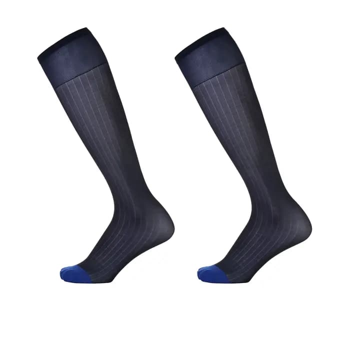 Chaussettes Tube longues pour hommes, bas d'affaires doux et Sexy, élastique, Transparent, robe de s