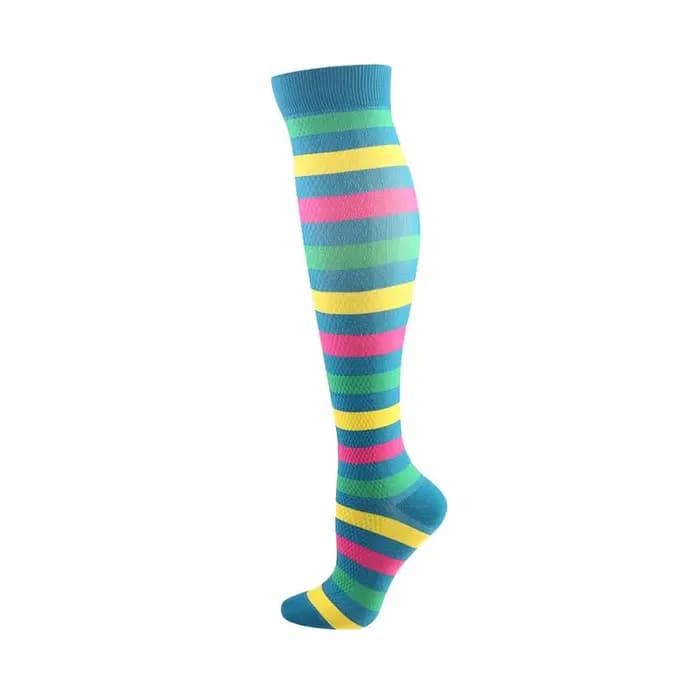 Chaussettes de Compression pour hommes, chaussettes de course, motif Animal Cactus drôle, Tube de sp