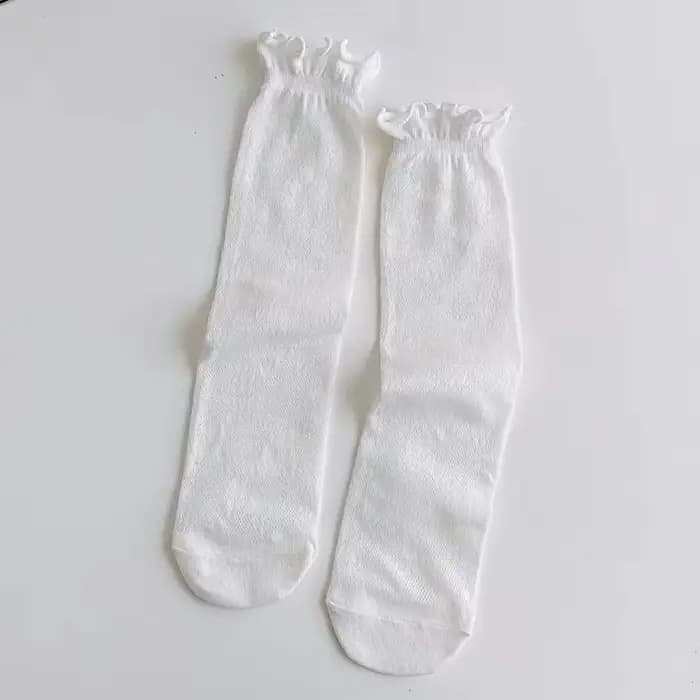Femmes Lolita chaussettes mode Sexy équipage chaussettes pour femme été solide creux filles doux mig