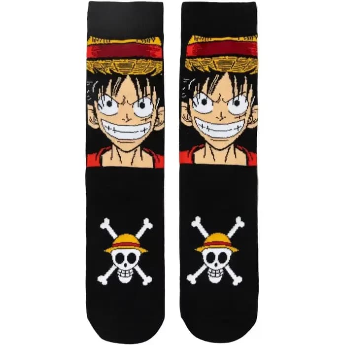 Chaussettes décontractées une pièce, dessin animé créatif imprimé, à la mode et respirantes, chausse