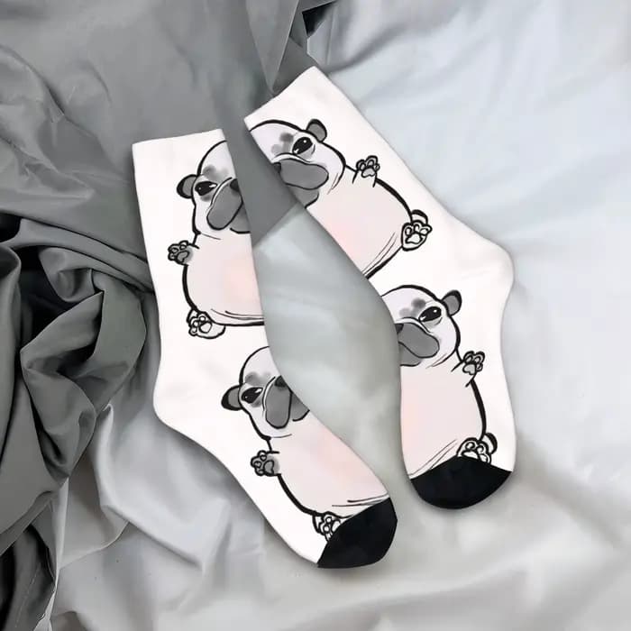 Mon ventre Pibble chaussettes mode bas automne antidérapant femmes hommes chaussettes conception dou