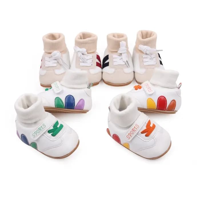 Chaussette bébé Shos automne et hiver bébé filles garçons Style couvert de cheville 0-1 ans anti-dér