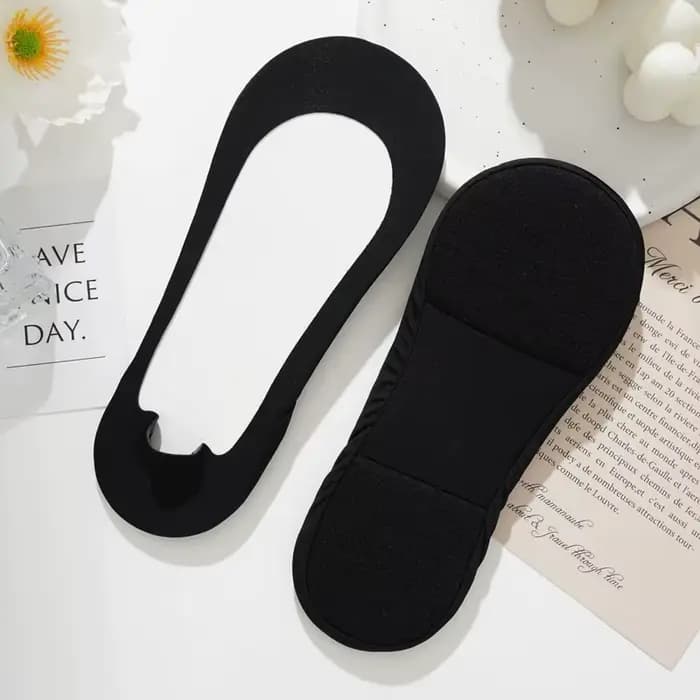 Chaussettes invisibles antidérapantes pour femmes, avec coussinets, Design d'été, fines, solides, en