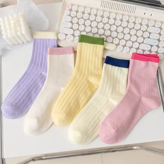 Lolitajk-Chaussettes mi-tube en dentelle à volants pour femmes, style Harajuku, doux, polyvalents, à
