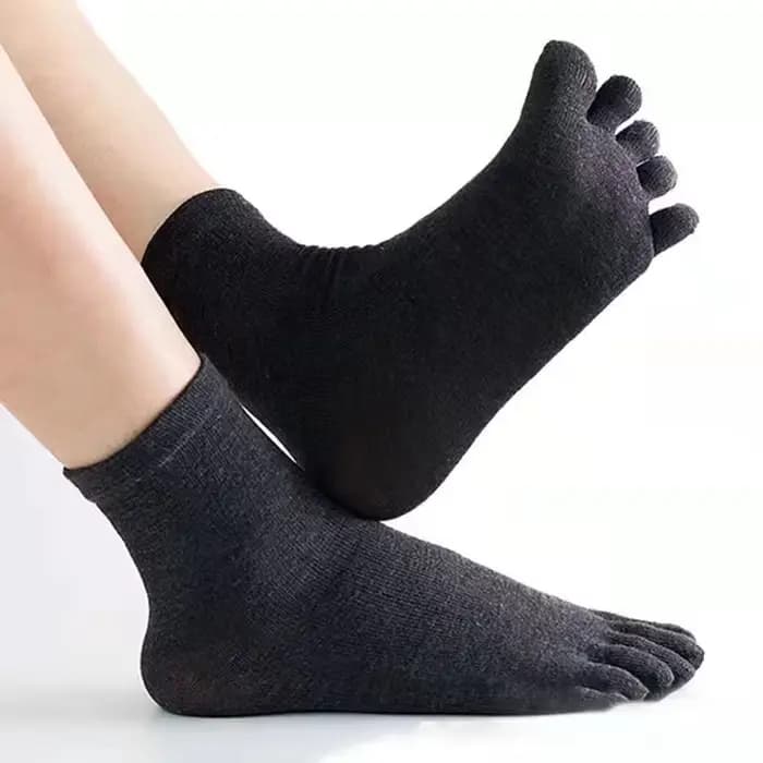 Chaussettes pour femmes chaussettes à cinq doigts chaussette femme couleur unie 5 orteils chaussette