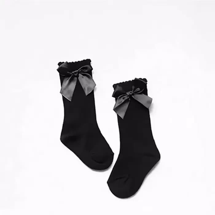 Nouveau-né bébé filles collants hiver bébé bas arc coton dentelle genou haut Long Tube collants prin