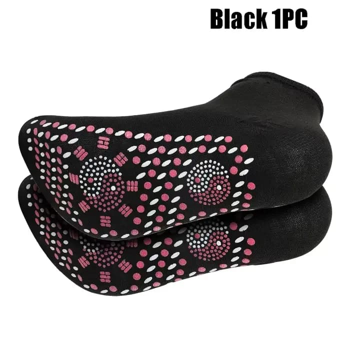 1/5 paires Tourmaline auto-chauffant chaussettes hiver chaud thermique soins de santé chaussettes mi