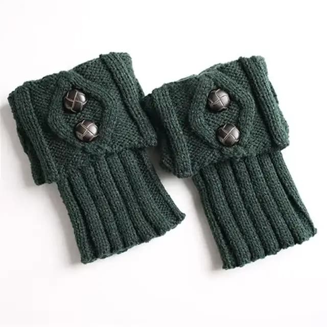 Guêtres tricotées pour femmes, chauffe-jambes pour automne/hiver, Lolita, douce fille, bottes courte