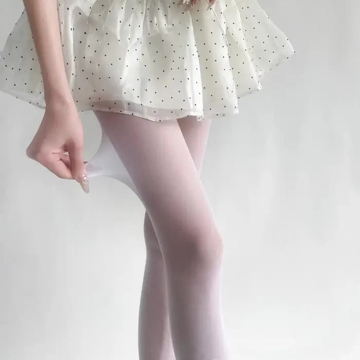 Collants fins rose bleu pour femmes, mode coréenne JK, finition mate en soie, bas confortables en ve