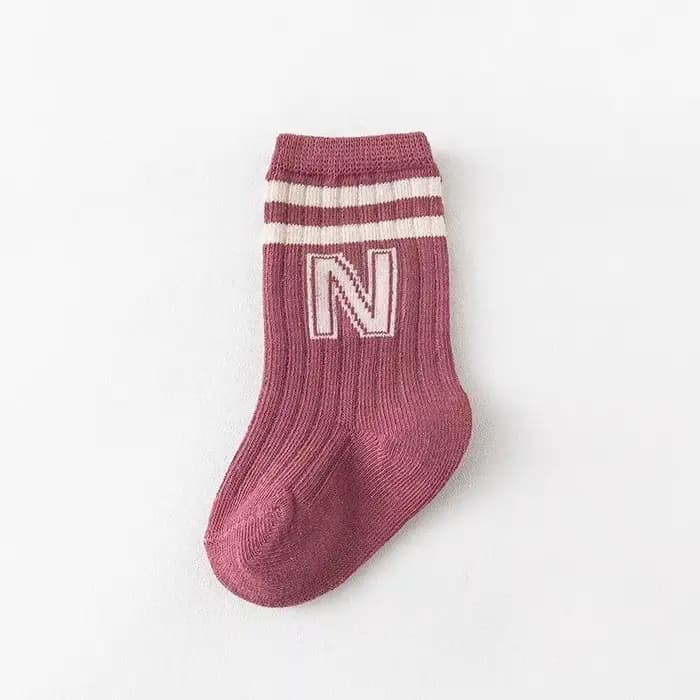 Chaussettes tricotées pour enfants coréens, chaussettes longues à Tube moyen pour bébés, chaussettes