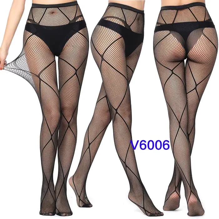 Bas résille collants à motifs en dentelle collants taille haute résille pour femmes