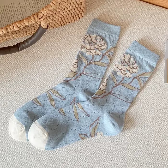 Chaussettes à la mode pour femmes, nouvelles chaussettes longues créatives et tendance pour l'été, c