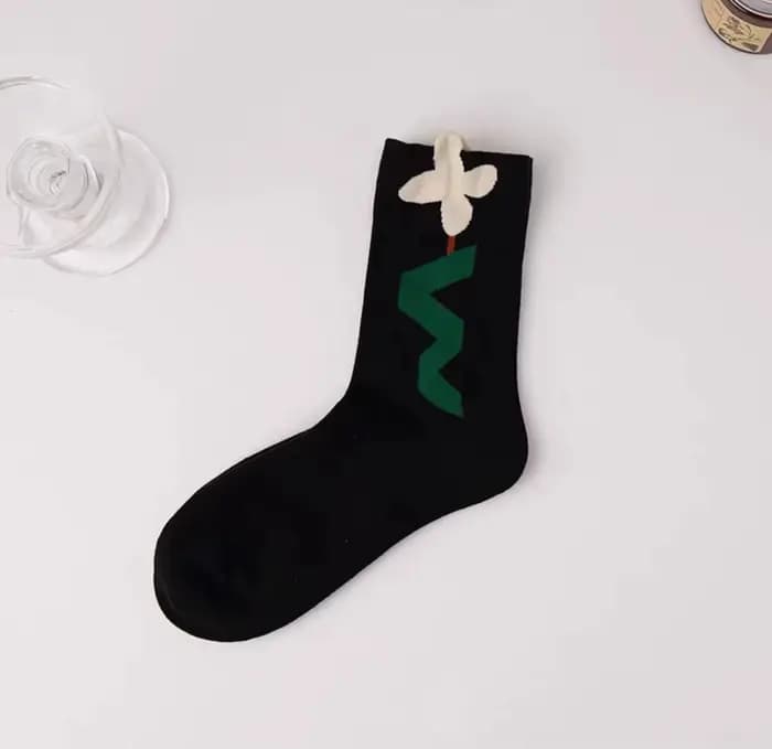 Chaussettes tridimensionnelles Love Mid-Tube pour femmes, Art d'automne, Petite tendance fraîche, Co