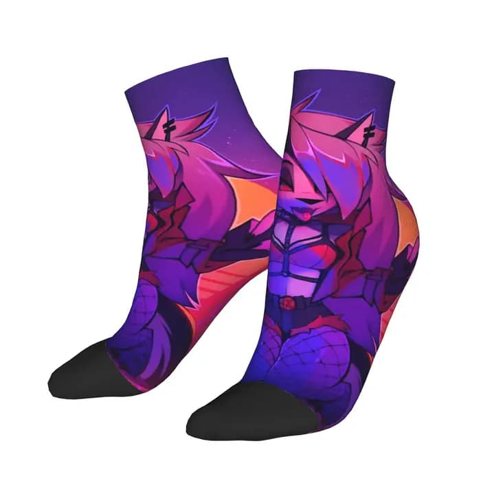 Loona Collage Helluva Boss Anime chaussettes Harajuku bas toutes saisons chaussettes accessoires pou