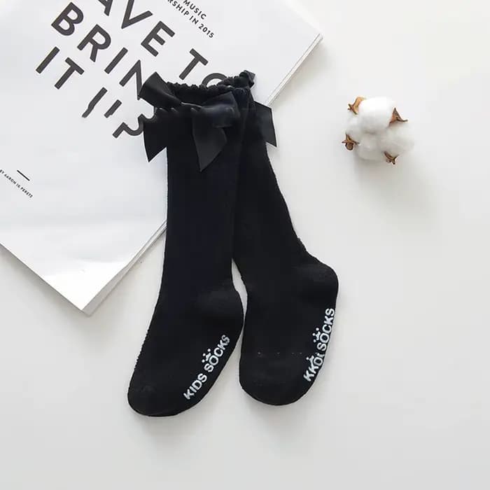 Chaussettes blanches d'automne pour enfants en bas âge, chaussettes hautes et longues en dentelle de