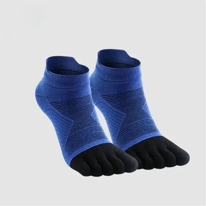 Chaussettes à cinq orteils en laine mérinos, Anti-ampoules, séchage rapide, antidérapantes, pour ran