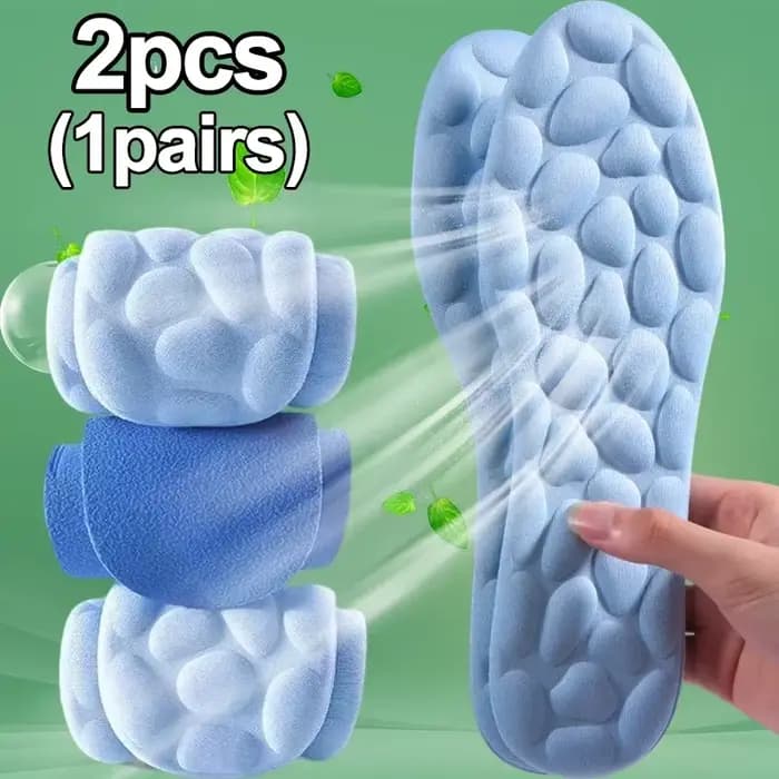 Semelles intérieures en mousse à mémoire de forme pour chaussures de course, coussinets respirants p
