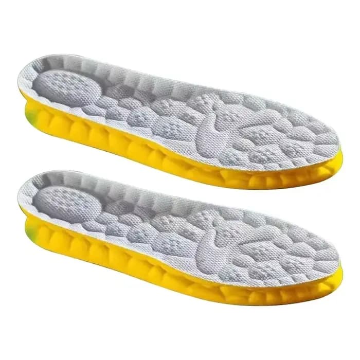 Semelles intérieures sportives 4D Cloud Technology PU pour chaussures, souples, respirantes, amortis