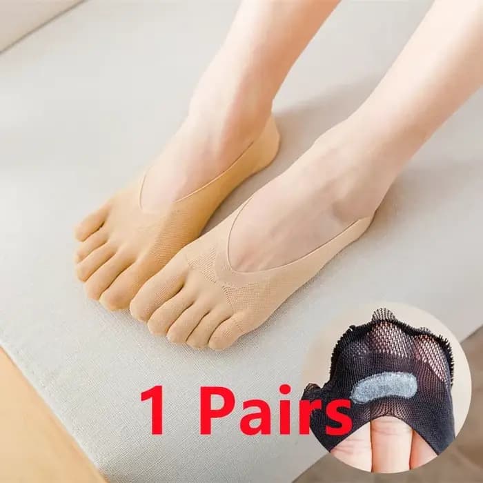 Chaussettes de Compression orthopédiques pour femmes, doublure Ultra basse avec languette en Gel, re